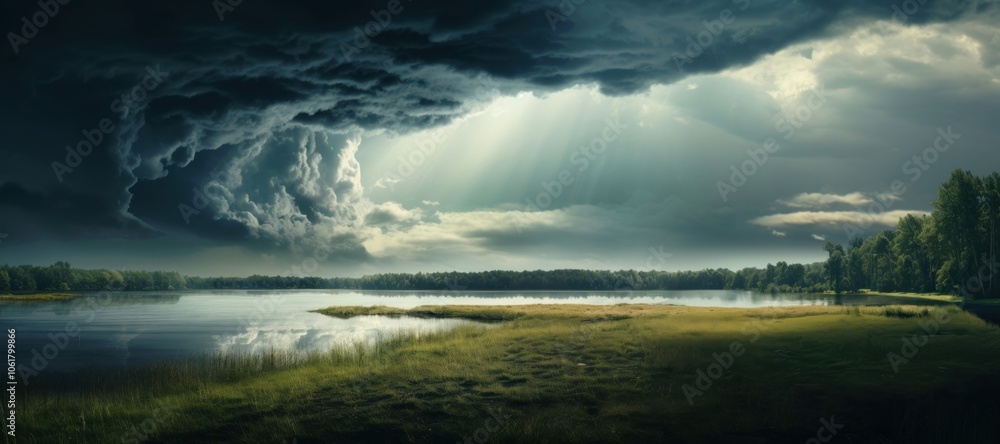 Before raining landscape storm tranquility. Before raining landscape storm tranquility.