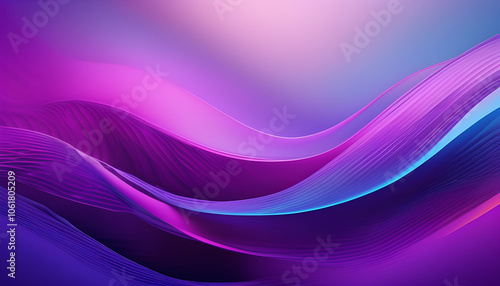 A background with a mix of bright colors, grading from dark purple to light purple and blue, with detailed and dimensional lines.