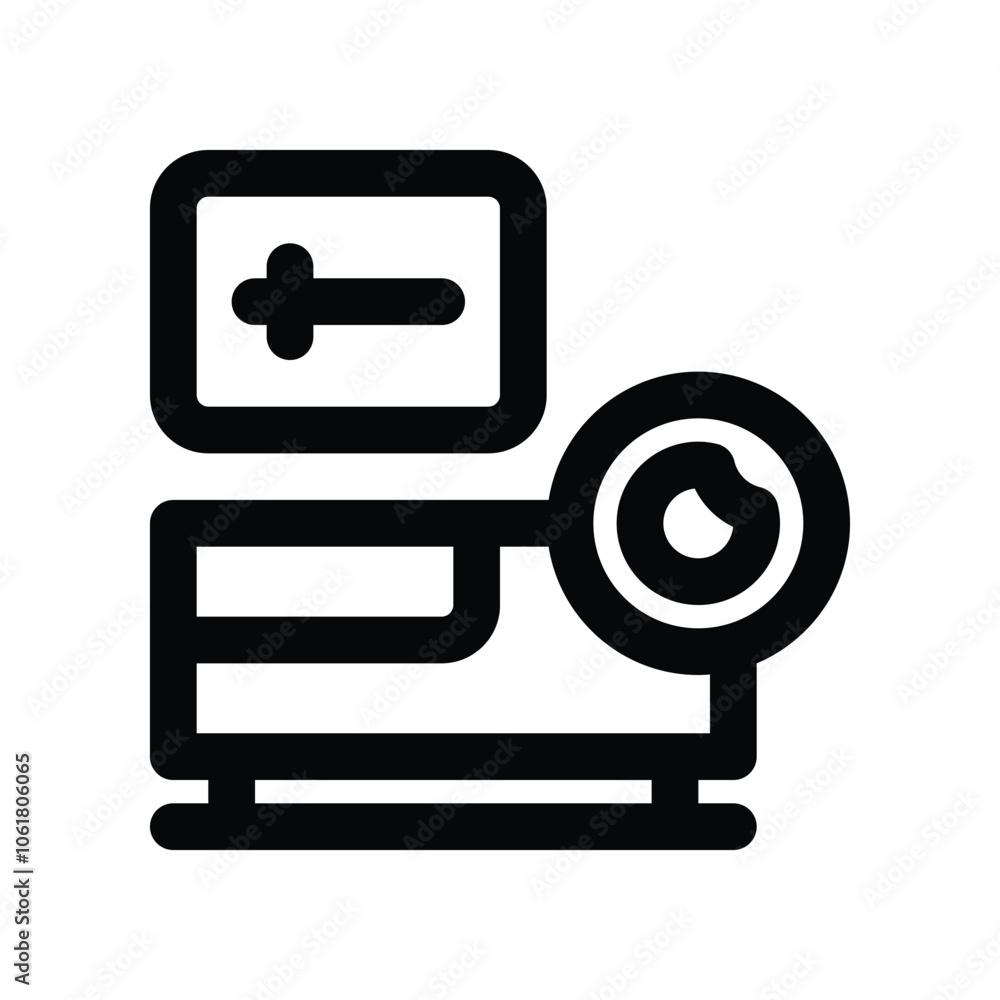 projector icon. vector line icon for your website, mobile, presentation, and logo design. projector icon. vector line icon for your website, mobile, presentation, and logo design.