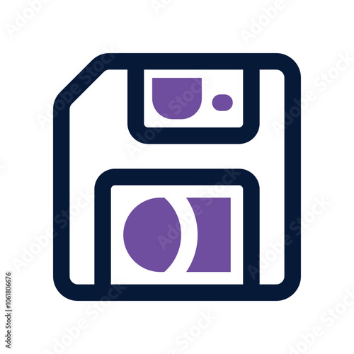 save icon. vector dual tone icon for your website, mobile, presentation, and logo design.