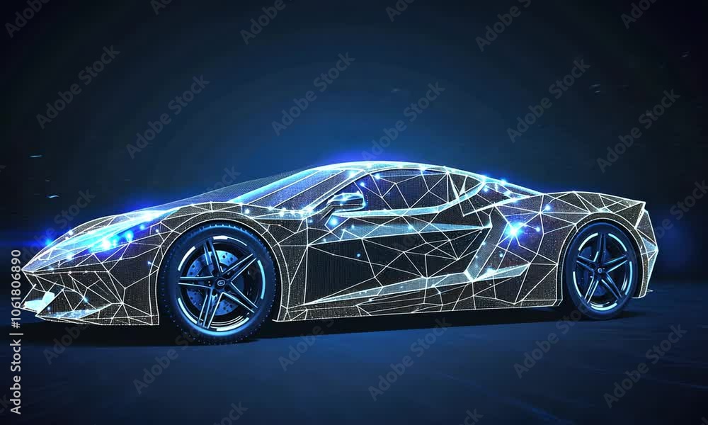 Futuristic Car Illustration Futuristic Car Illustration
