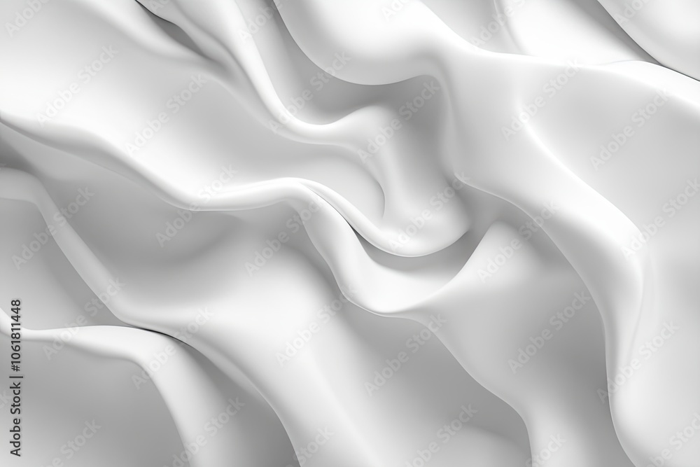 Naklejka premium white silk fabric