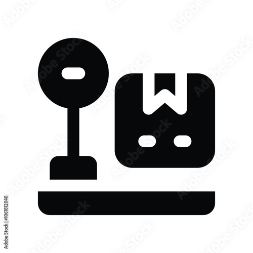 weigh scale icon. vector glyph icon for your website, mobile, presentation, and logo design.