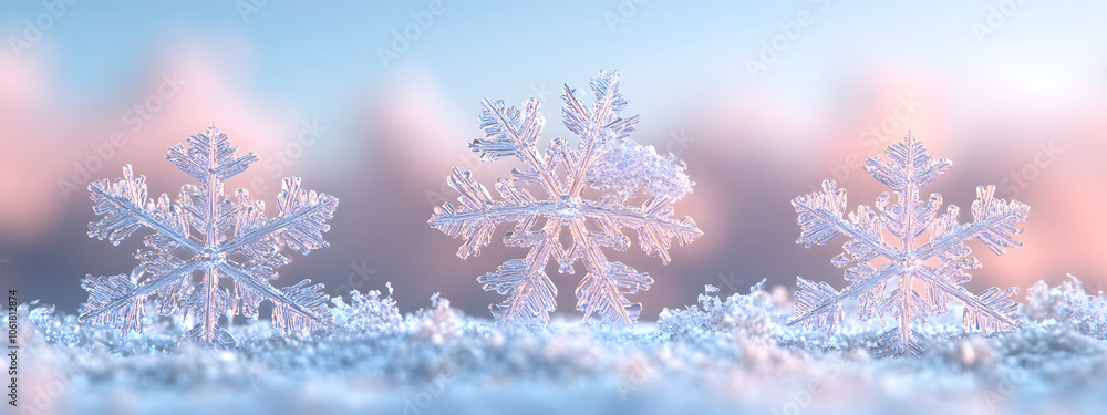 Winter card with white Frosty snowflake on blue background. Magical macro snow backdrop. Holiday celebration greeting card for Christmas New Year. Xmas banner. Winter season concept. Winter card with white Frosty snowflake on blue background. Magical macro snow backdrop. Holiday celebration greeting card for Christmas New Year. Xmas banner. Winter season concept.