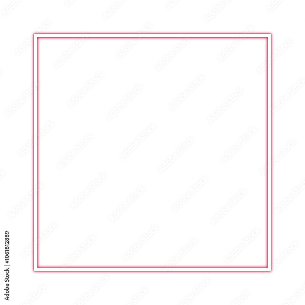 Pink Neon Square Frame - Minimal Vector Design Pink Neon Square Frame - Minimal Vector Design