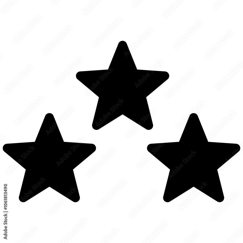 Obraz premium stars solid icon