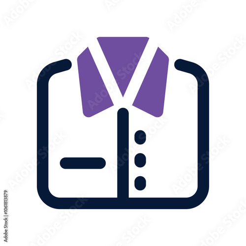 shirt icon. vector dual tone icon for your website, mobile, presentation, and logo design.