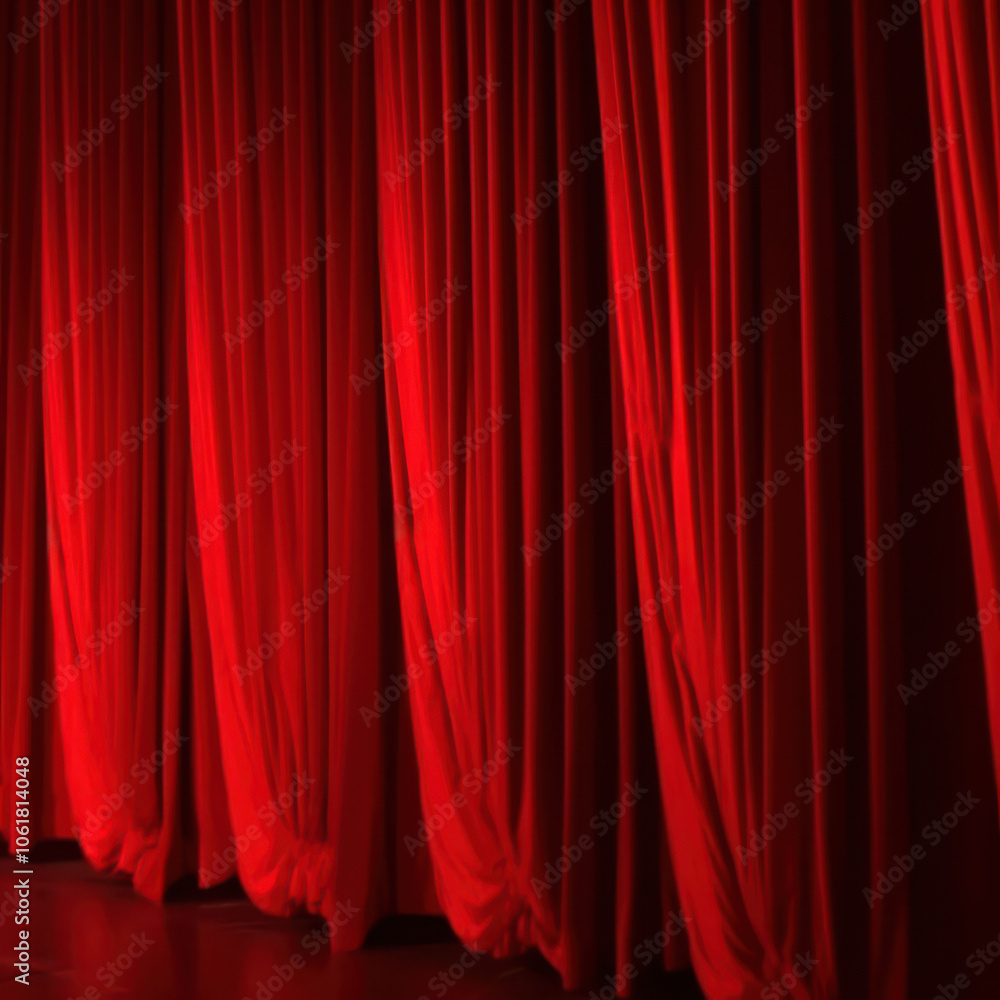 Red Velvet Theatre Curtains Red Velvet Theatre Curtains