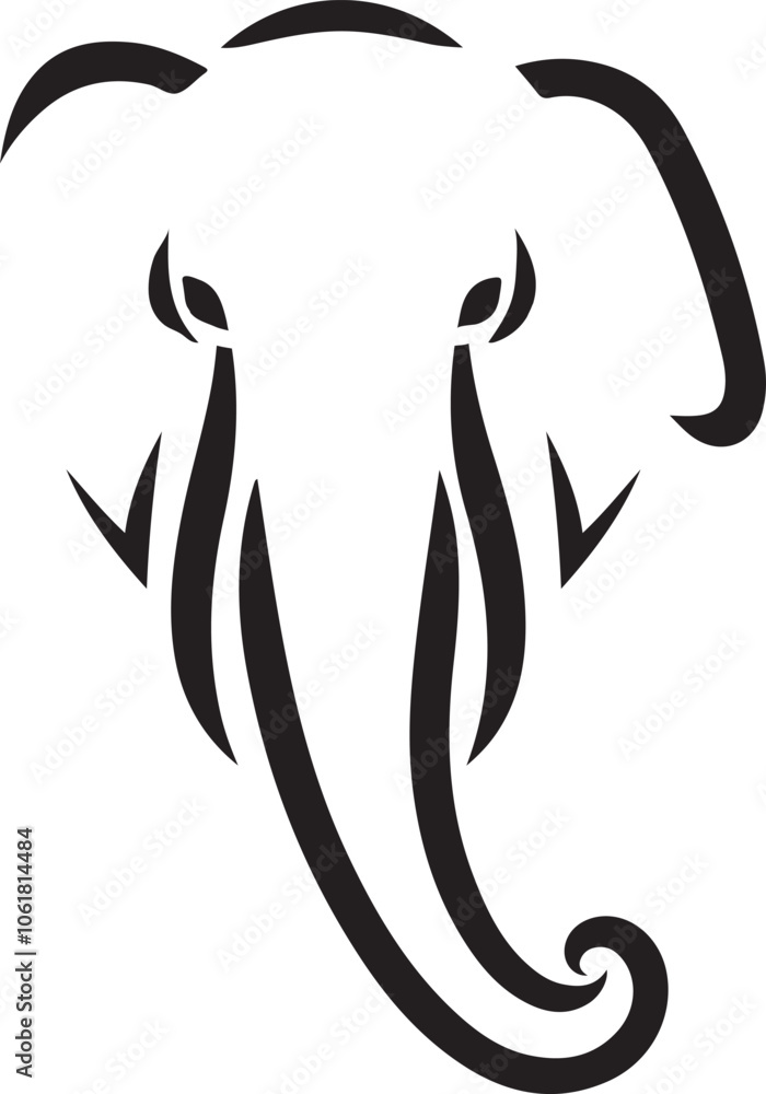 Elephant Head Icon Vector Illustration - Majestic and Detailed Silhouette Design for Logo, Background, and Texture (EPS 10) Elephant Head Icon Vector Illustration - Majestic and Detailed Silhouette Design for Logo, Background, and Texture (EPS 10)