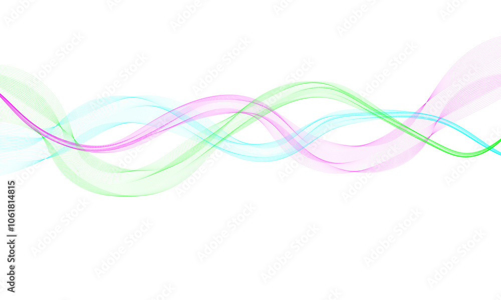 abstract colorful waves