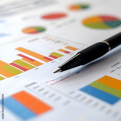 A colorful benchmarking report that compares company performance against competitors in a stylish layout