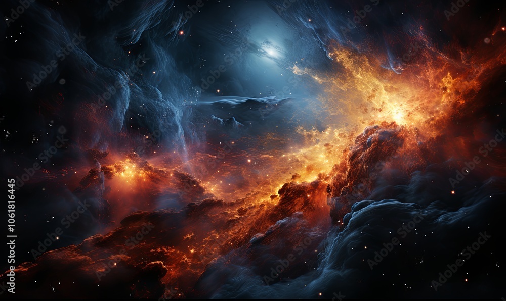 Colorful Space Filled With Stars Colorful Space Filled With Stars