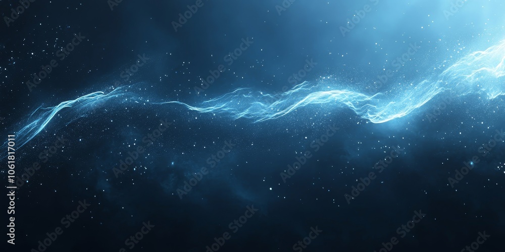 Light blue glowing abstract ray spotlight wave dark grainy background black noise texture banner design, Generative AI Light blue glowing abstract ray spotlight wave dark grainy background black noise texture banner design, Generative AI
