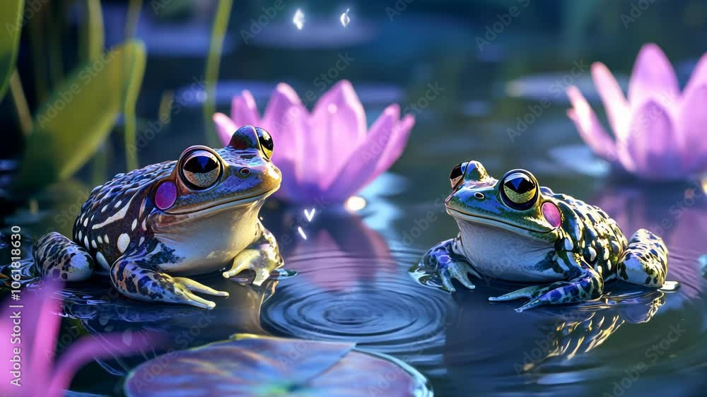 Two Frogs in a Pond Two Frogs in a Pond