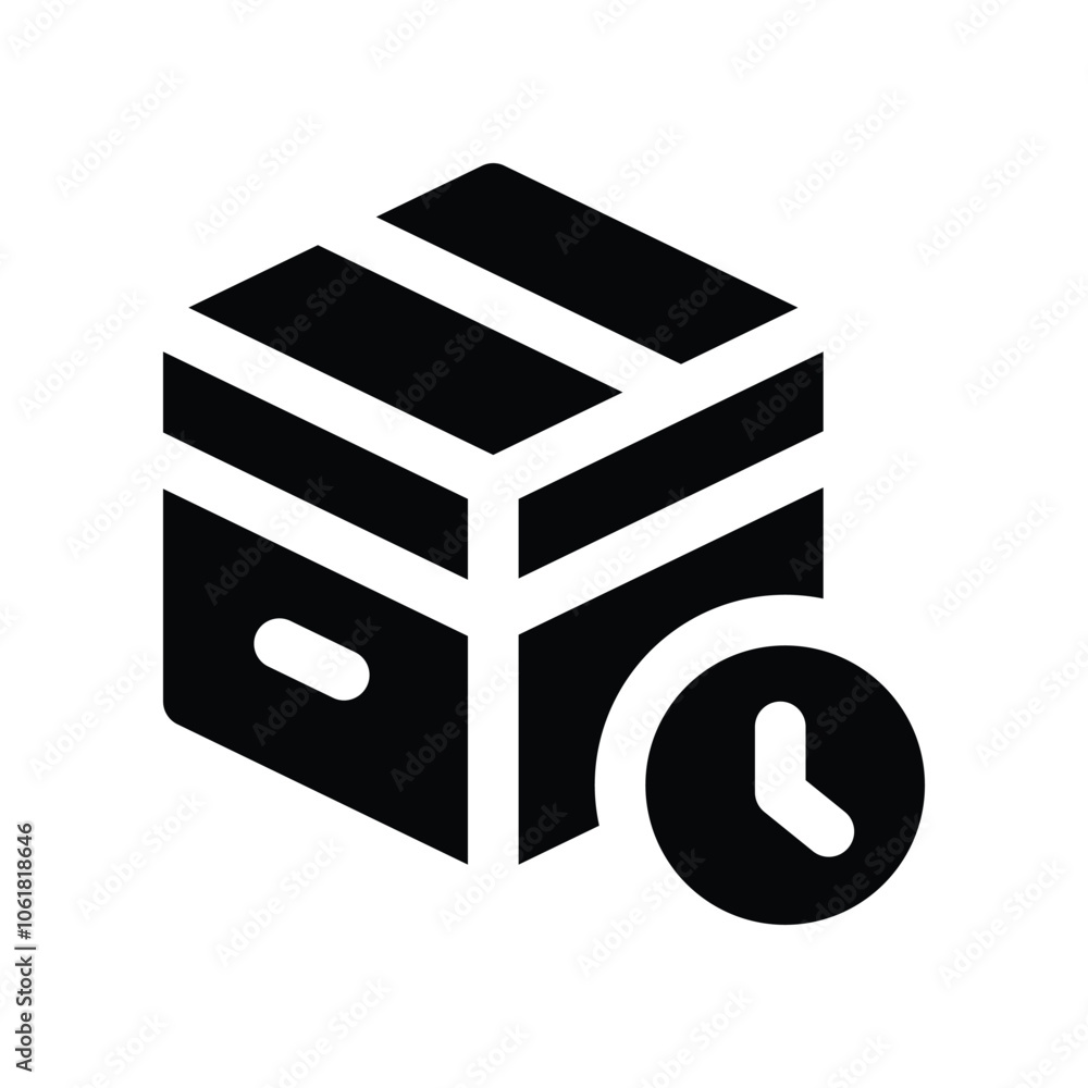 delivery time icon. vector glyph icon for your website, mobile, presentation, and logo design. delivery time icon. vector glyph icon for your website, mobile, presentation, and logo design.