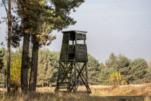 Observation Tower For Animals Stands Tall In National Park