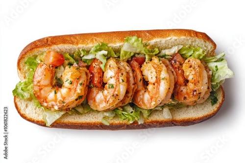 Big Easy Delight: Shrimp Po' Boy on Crusty Bread photo