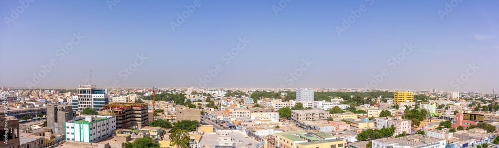 Nouakchott panorama, the capital of Mauritania in the Western Africa Nouakchott panorama, the capital of Mauritania in the Western Africa