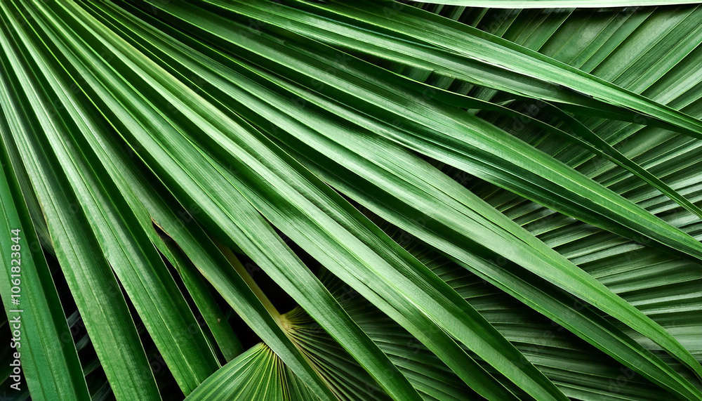 Palm Leaf, Creative background design, focus on the pile of fresh Palm Leaf Palm Leaf, Creative background design, focus on the pile of fresh Palm Leaf