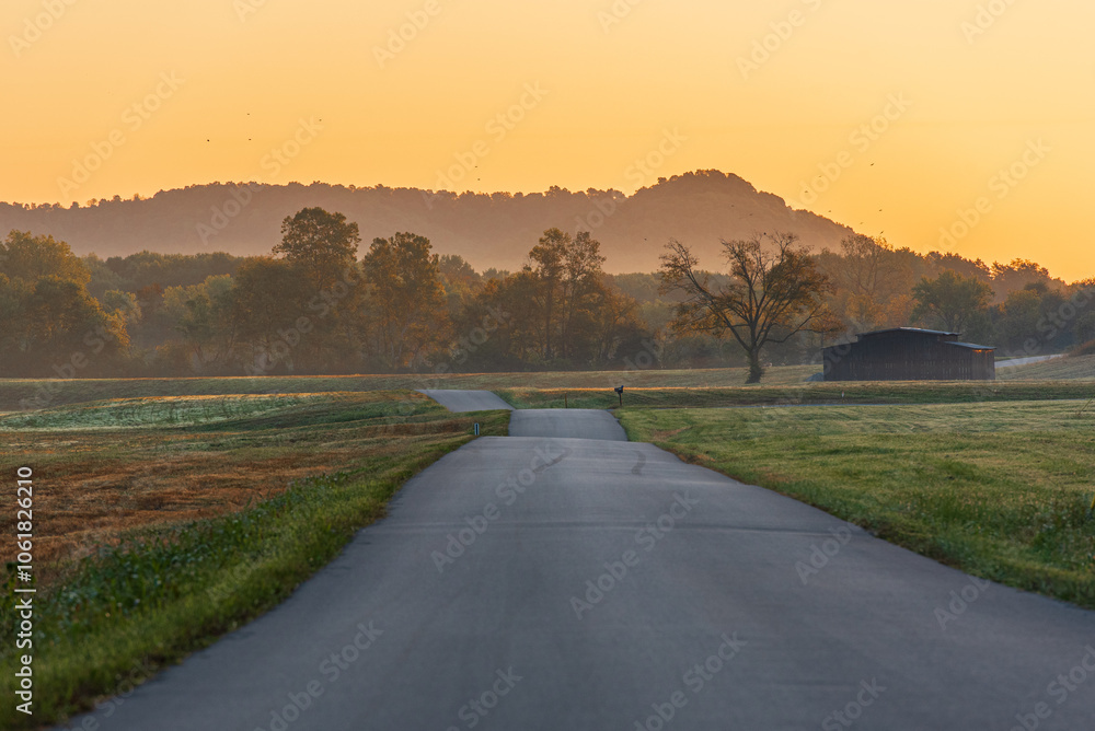 Fototapeta premium morning in the countryside