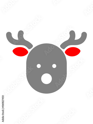 christmas reindeer icon