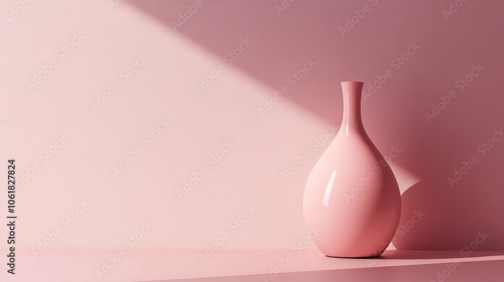 Bottle Standing on Colorful Background
