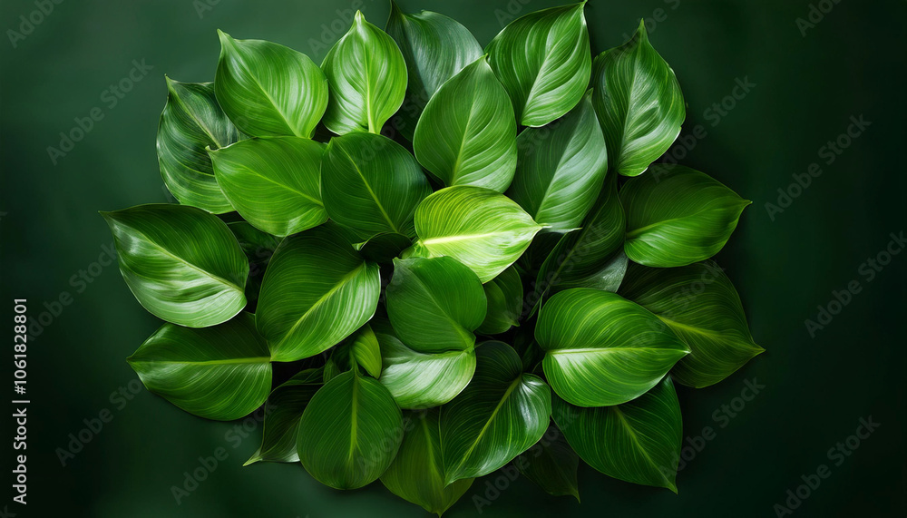 Pothos Leaf, Creative background design, focus on the pile of fresh Pothos Pothos Leaf, Creative background design, focus on the pile of fresh Pothos