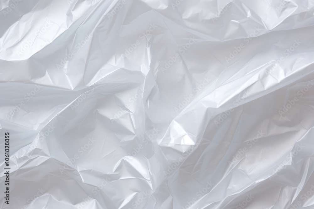 Obraz premium Plastic wrap texture backgrounds paper white.