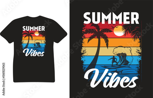 Summer T Shirt Design Vector