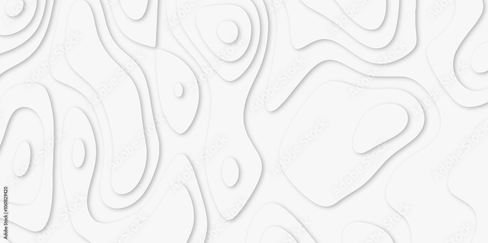 Abstract luxury white modern 3d papercut background. Minimal abstract vector wave carve diamond topography line circle creative topography map circle and wave line smooth multilayer pattern. papercut. Abstract luxury white modern 3d papercut background. Minimal abstract vector wave carve diamond topography line circle creative topography map circle and wave line smooth multilayer pattern. papercut.