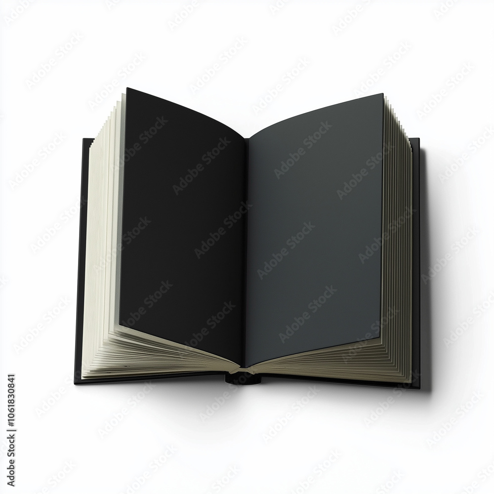 Open Book Mockup on White Background Open Book Mockup on White Background