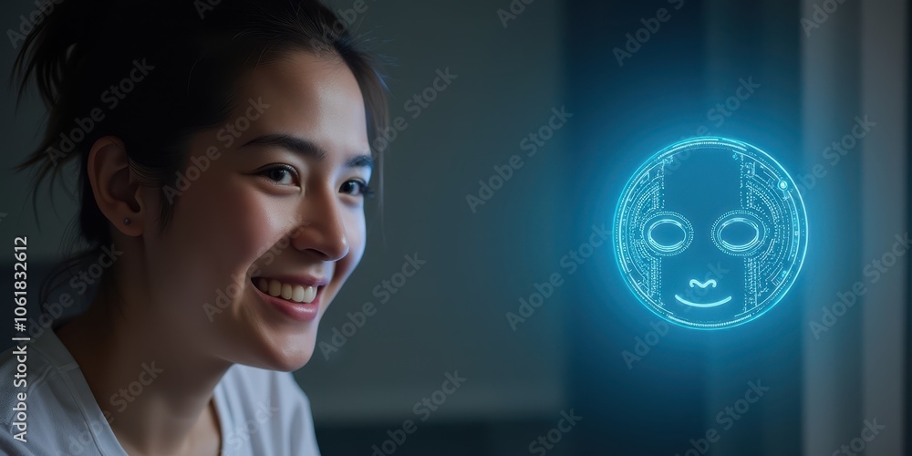 Digital AI Companion Interaction in Modern Setting Digital AI Companion Interaction in Modern Setting