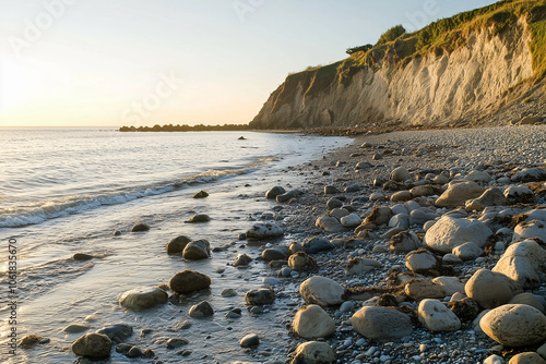 rocky beach landscape with no one photo