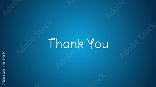 Thank you Title animation background