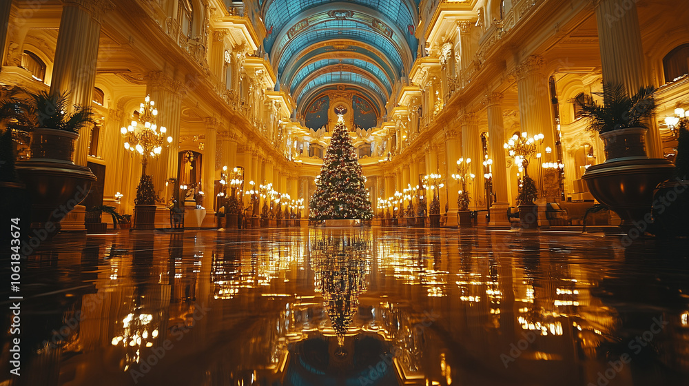 Obraz premium christmas, xmas, box,tree, present,fireplace, anniversary