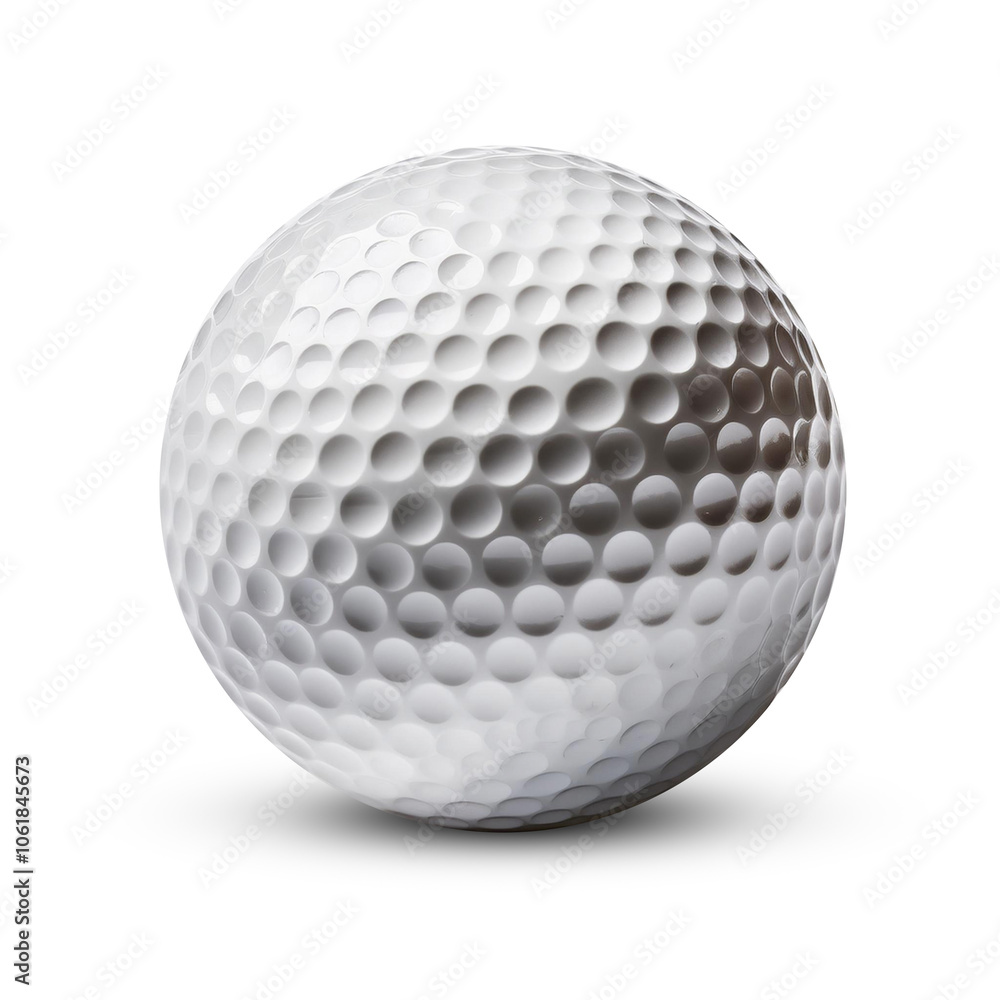 Golf Ball Isolated on White Background Golf Ball Isolated on White Background
