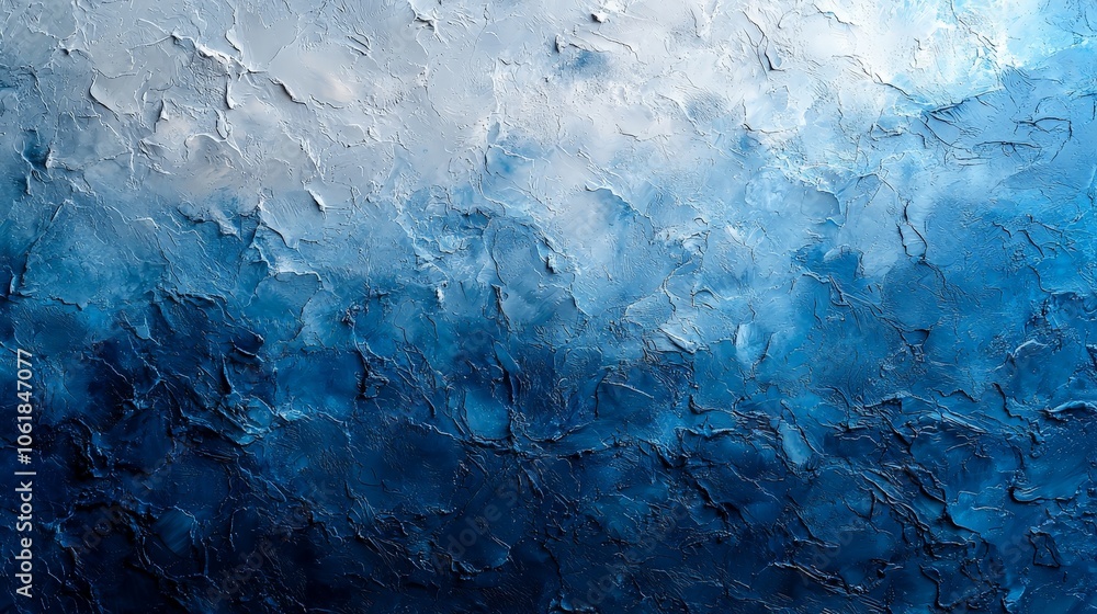 Abstract textured painting featuring shades of blue and white, evoking a serene atmosphere. Abstract textured painting featuring shades of blue and white, evoking a serene atmosphere.