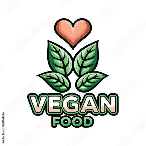 Design a logo for a vegan food brand featuring a stylized green leaf. The logo should be modern and minimalist, conveying a sense of health, sustainability, and deliciousness.