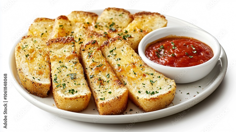 Garlic Bread Sticks with Marinara Sauce Garlic Bread Sticks with Marinara Sauce