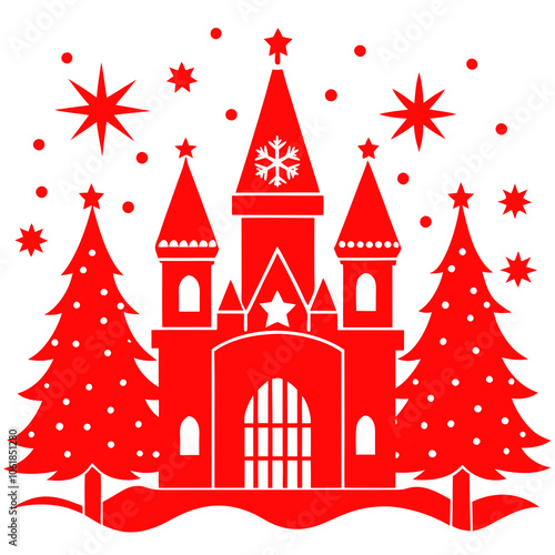 Enchanted Noel Set vector art illustration