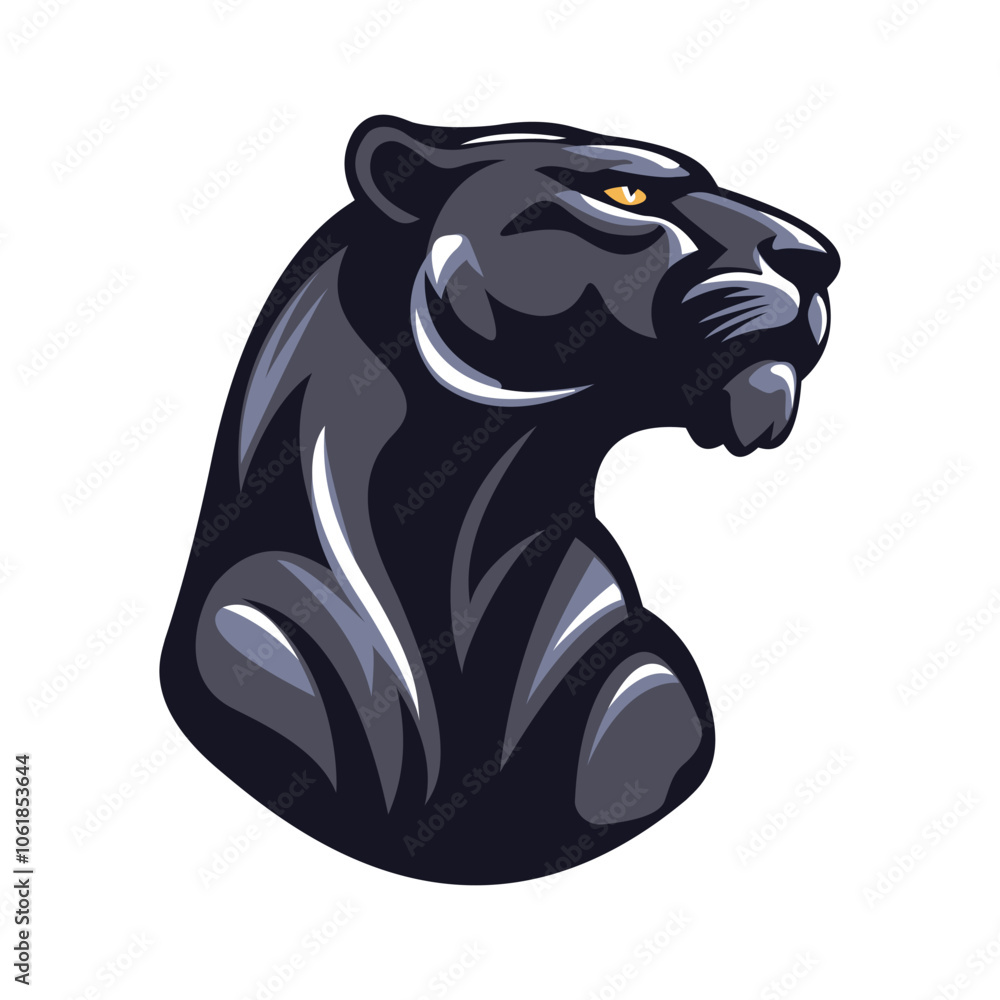 Obraz premium black panther logo