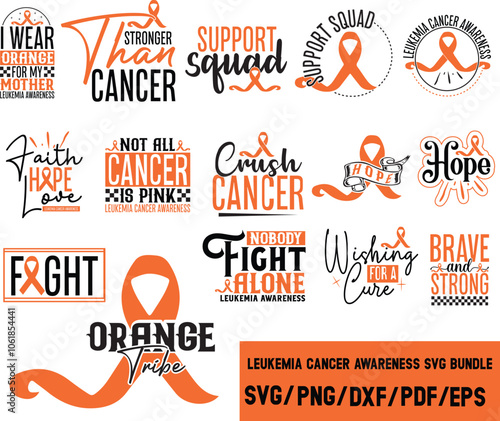 Leukemia cancer awareness Svg Bundle