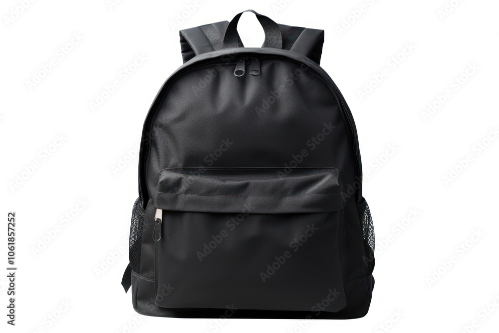 Black school bag backpack white background handbag. Black school bag backpack white background handbag.