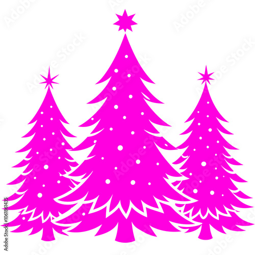 Gleaming Christmas Glees vector art illustration