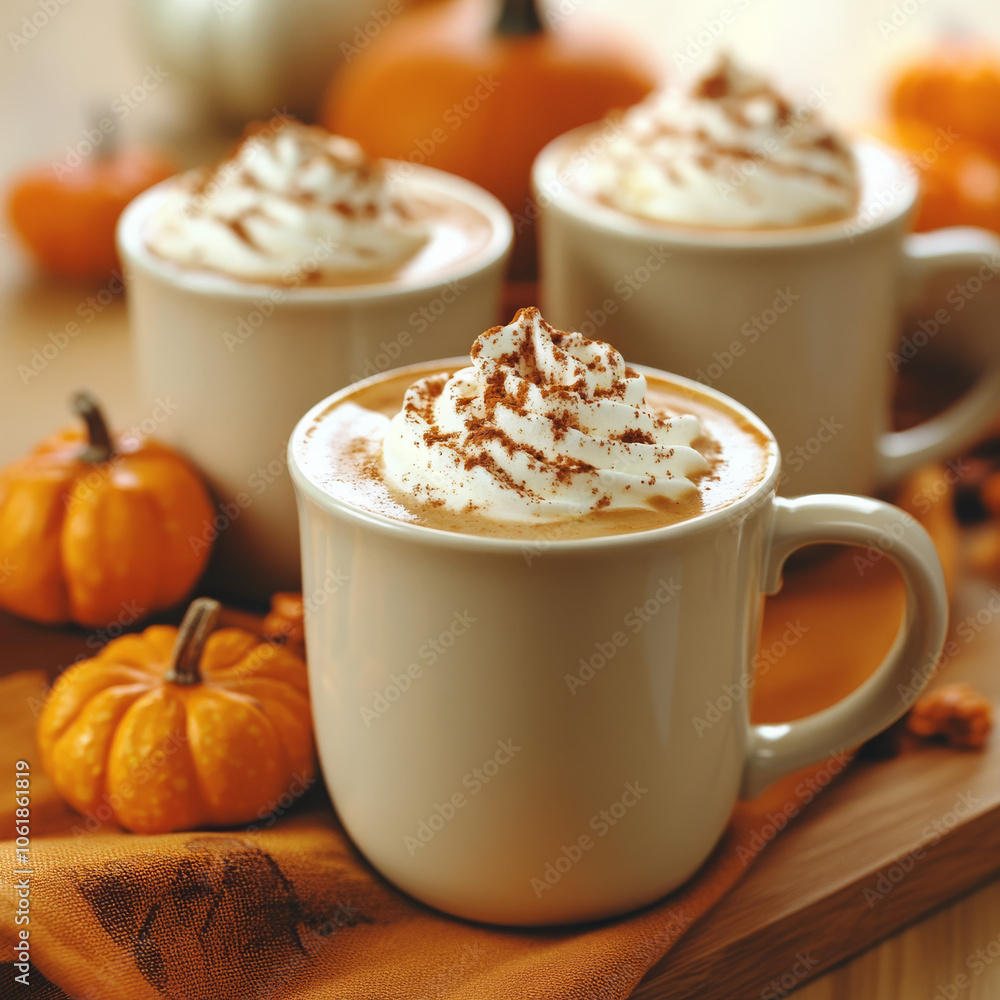 Embrace the cozy vibes of fall with a pumpkin spice latte in hand, surrounded by mini pumpkins and autumn leaves! Embrace the cozy vibes of fall with a pumpkin spice latte in hand, surrounded by mini pumpkins and autumn leaves!