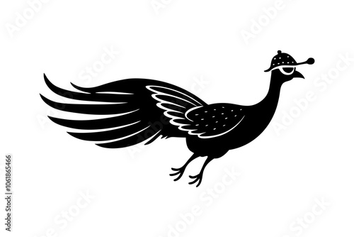 Elegant Peacock Art Vector.