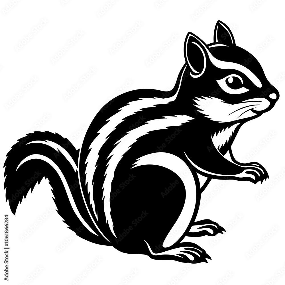 black and white chipmunk black and white chipmunk