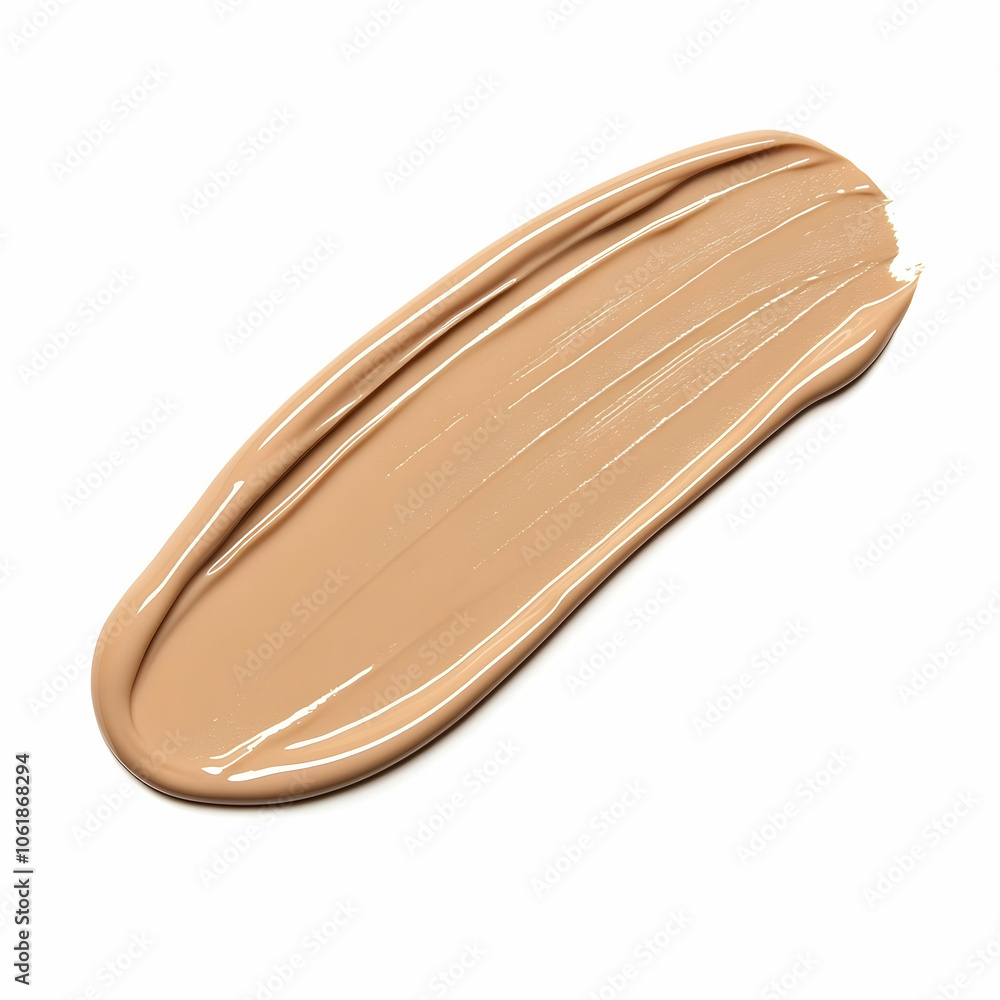 Beige Foundation Smear, Brown, Makeup, Cosmetic, Beauty, Smooth Beige Foundation Smear, Brown, Makeup, Cosmetic, Beauty, Smooth