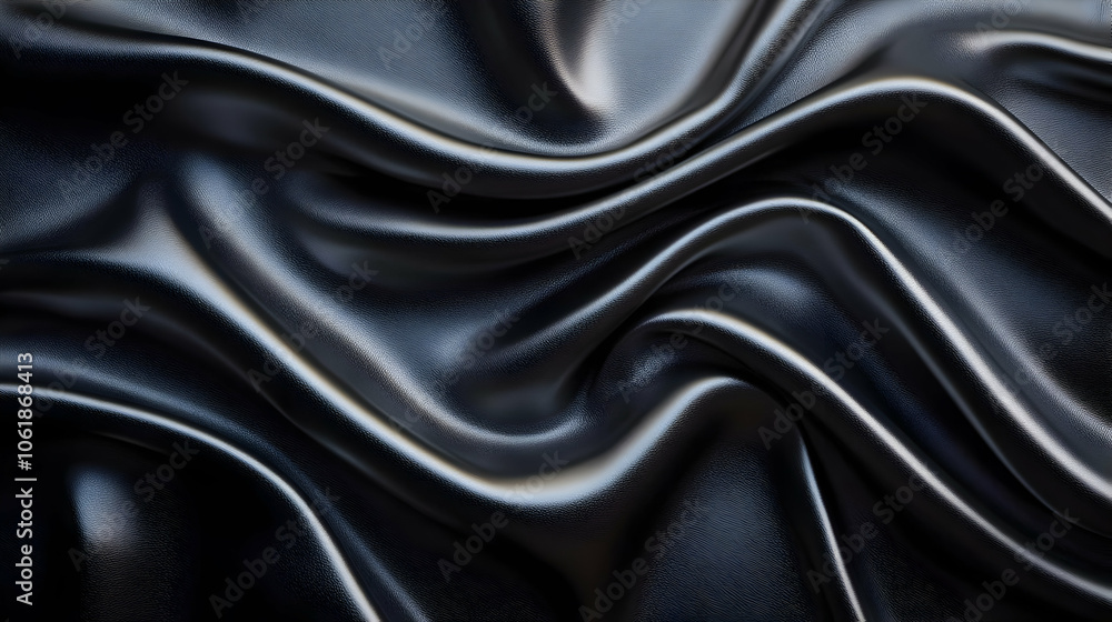 Dark Wavy Leather Texture Background Dark Wavy Leather Texture Background