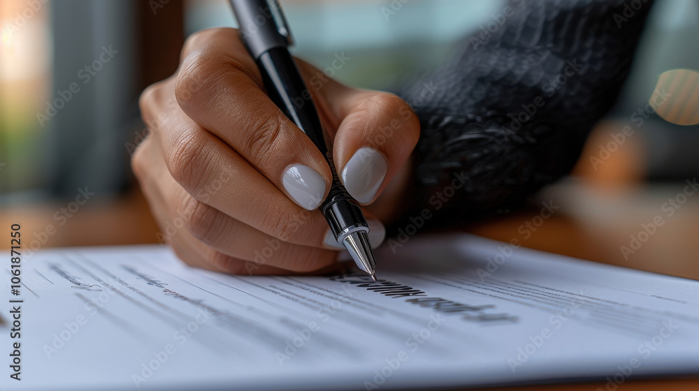 signing a document signing a document